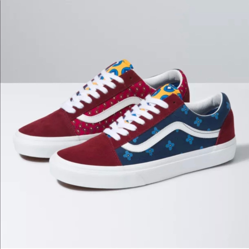 Vans Old Skool Mixed Tie Print Sneakers